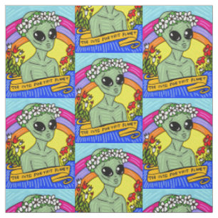 alien too good for this planet fabric
