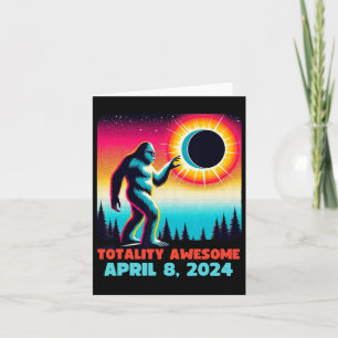 Alien Total Solar Eclipse 4.08.2024 Apparel Card