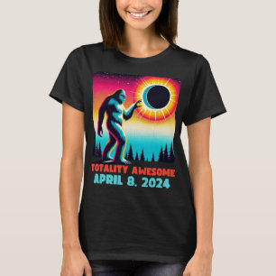 Alien Total Solar Eclipse 4.08.2024 Apparel T-Shirt