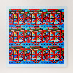 Alien travel code art jigsaw puzzle