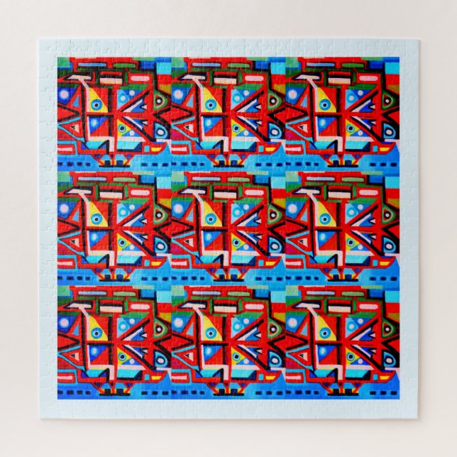 Alien travel code art jigsaw puzzle (Vertical)