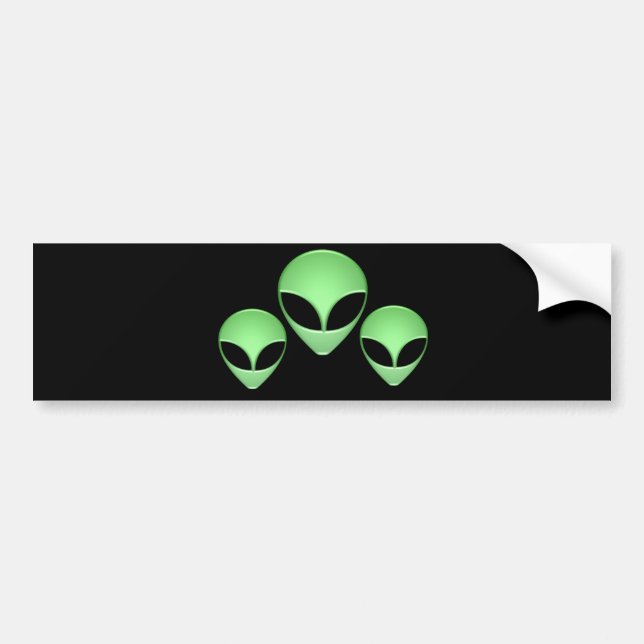 Alien Trio Bumper Sticker (Front)