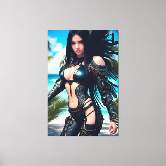 Alien Tropical Vacation 003 Canvas Print