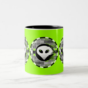 Alien TV Round mug green