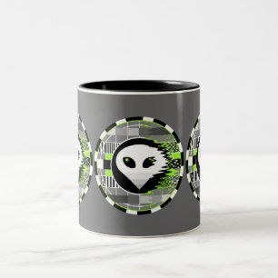 Alien TV Round mug grey