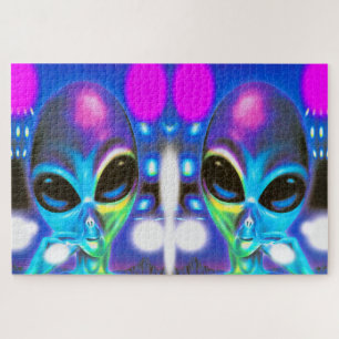 Alien twins jigsaw puzzle