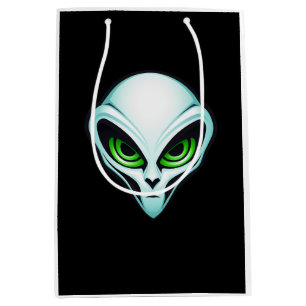 Alien UFO Abduction Space Birthday Party  Medium Gift Bag