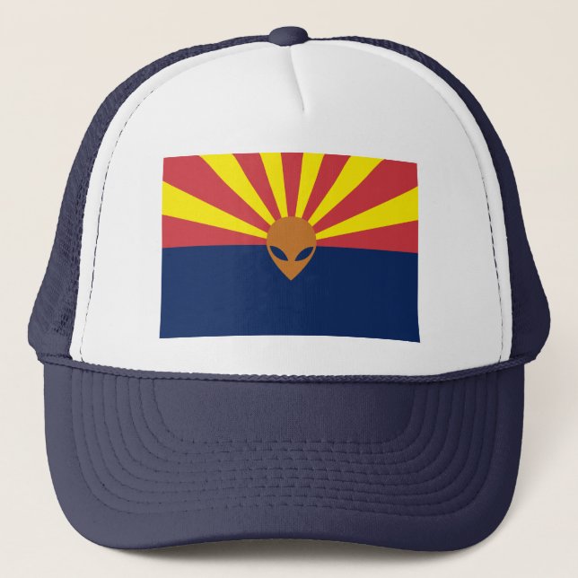 Alien UFO Arizona Trucker Hat (Front)