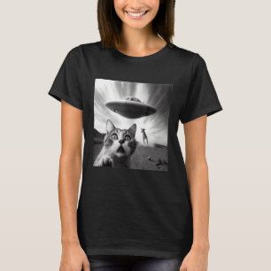 Alien UFO Cat T-Shirt