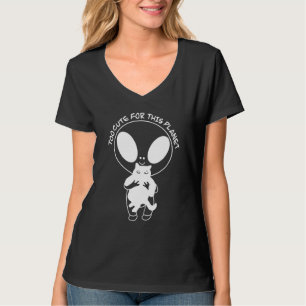 Alien UFO Cat Too Cute for this Planet T-Shirt