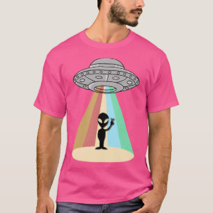 Alien Ufo Descends To Earth T-Shirt