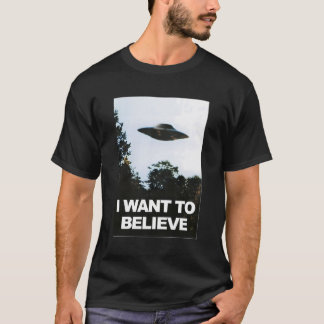 Alien Ufo Hunter I Want To Believe T-Shirt