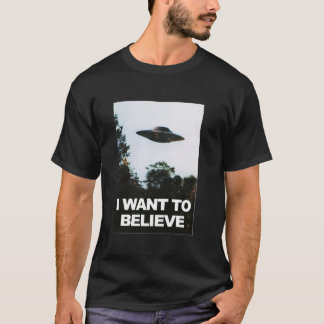 Alien UFO Hunter I Want To Believe T-Shirt