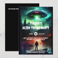 Alien UFO invasion birthday theme party