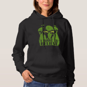 Alien Ufo Men Women Boys Girls Green Space Area 51 Hoodie