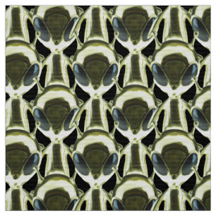 Alien UFO Metallic Pattern Fabric - Custom Sci-Fi