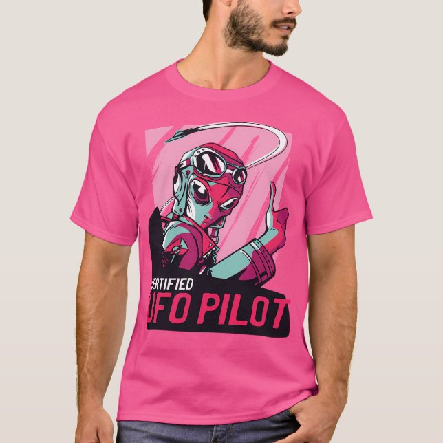 Alien Ufo Pilot T-Shirt (Front)
