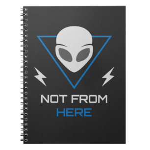 Alien UFO Sci Fi Outsider Notebook