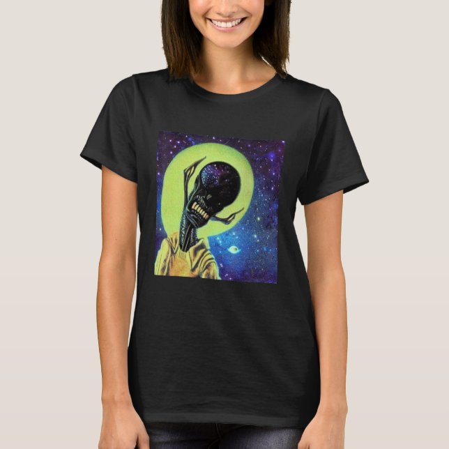 Alien UFO UAP 51 area grey out of this world creat T-Shirt (Front)