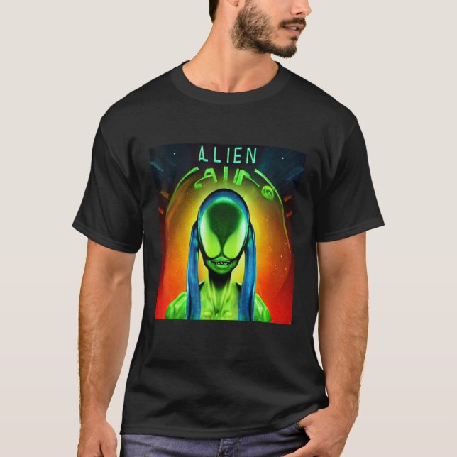 Alien UFO UAP 51 area grey out of this world creat T-Shirt (Front)