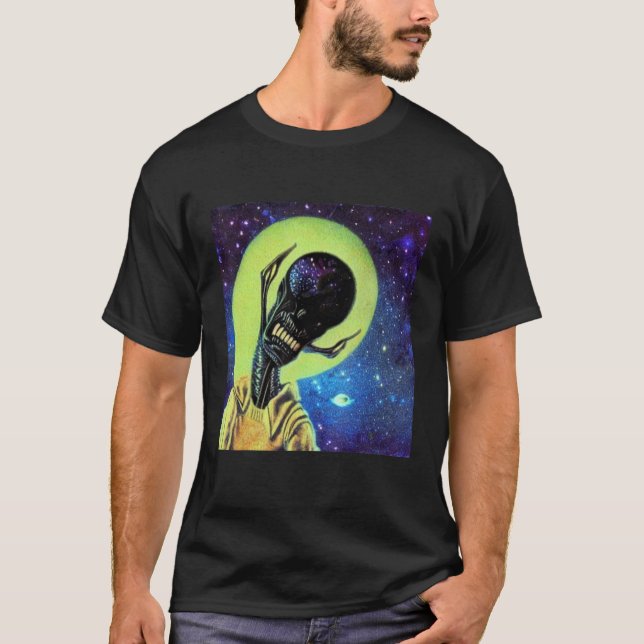 Alien UFO UAP 51 area grey out of this world creat T-Shirt (Front)