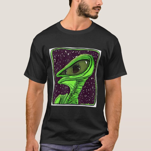 Alien UFO UAP 51 area grey out of this world creat T-Shirt (Front)