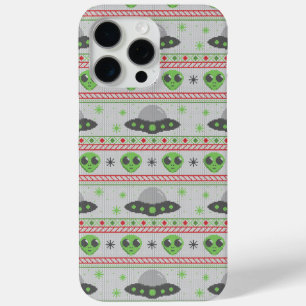 Alien Ugly Christmas Sweater iPhone 15 Pro Max Case