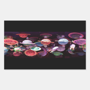 Alien Universe Rectangular Sticker