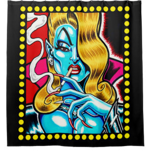 Alien Vampire: Candy Coffin™ Shower Curtain