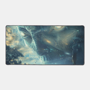Alien Visitation Fantasy Digital Art Desk Mat