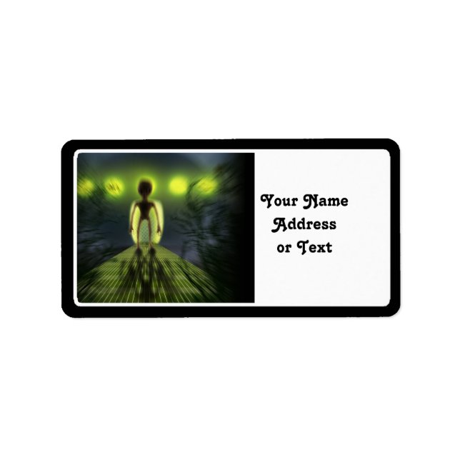 Alien Visitor Label (Front)