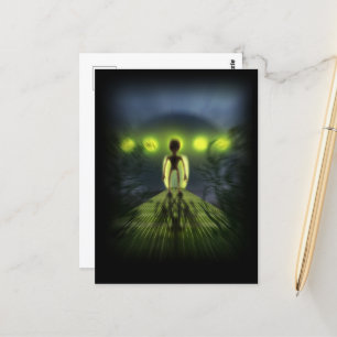 Alien Visitor Postcard