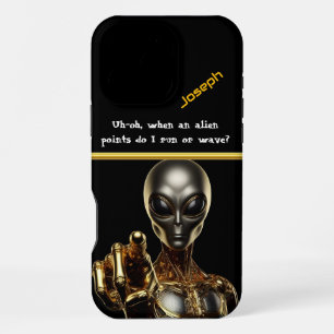 Alien Visitor Reveals Area 51 Secrets iPhone 16 Pro Max Case