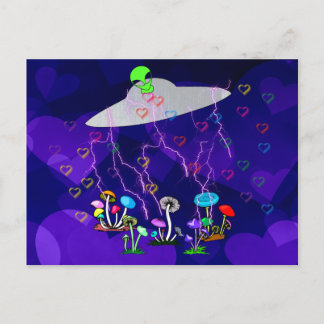 Alien Visitors Postcard