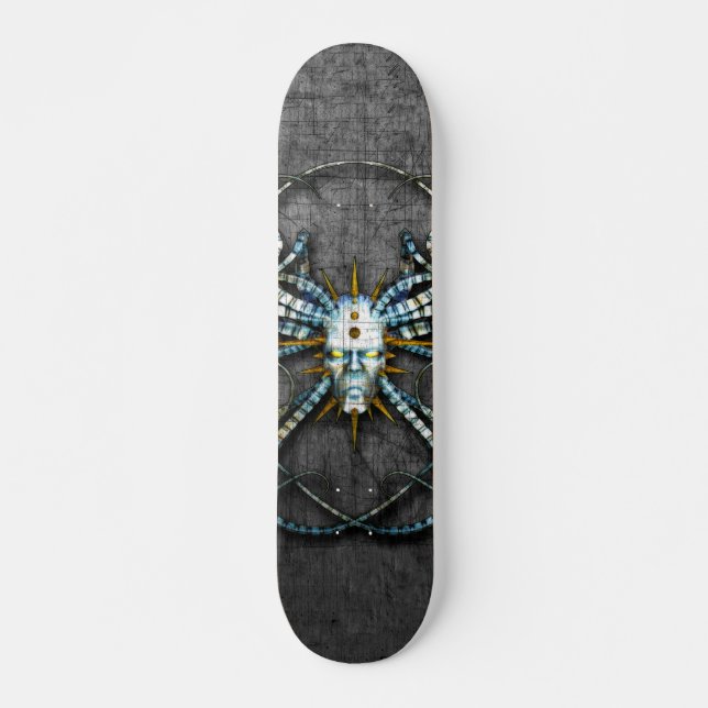 Alien War Mask Skateboard (Front)