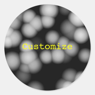 Alien Wedding Lanterns - Template Classic Round Sticker