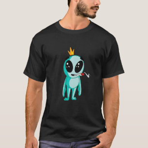 Alien Weed Joint Reggie   T-Shirt