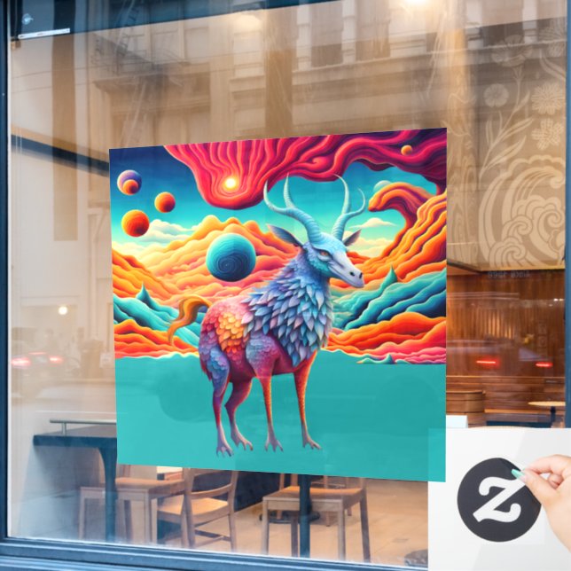 Alien Wildlife Window Cling (Cafe Window)