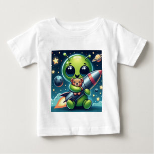 ALIEN WITH A ROCKET BABY T-Shirt