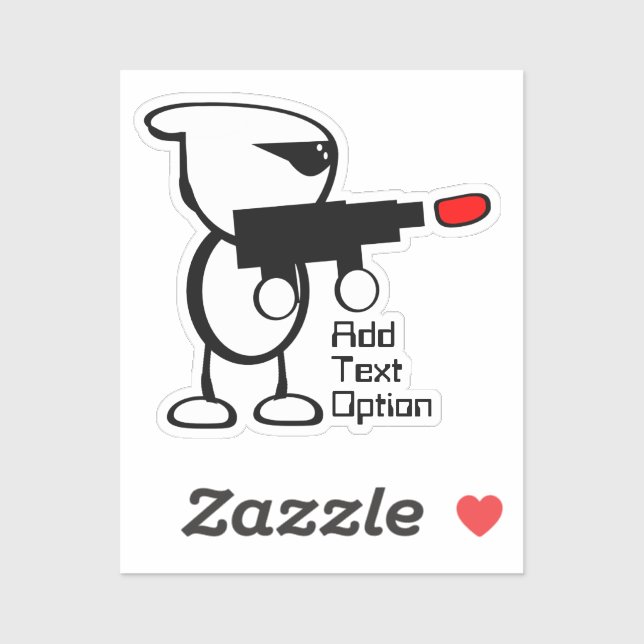 Alien with Laser Blaster (Sheet)