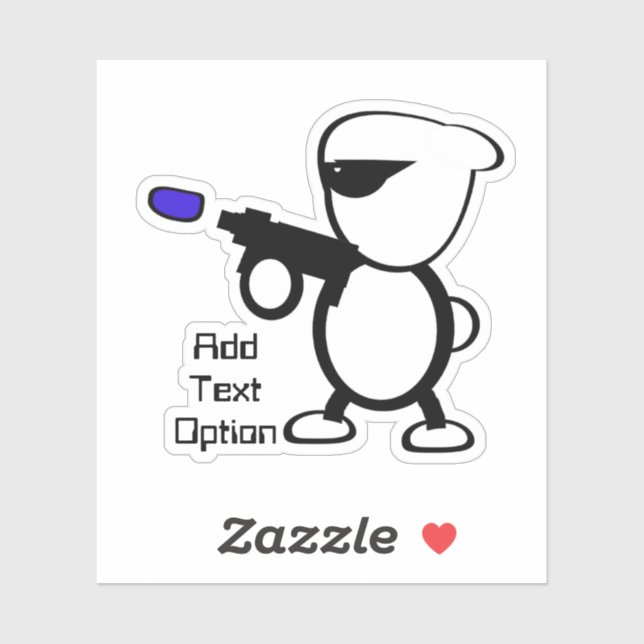 Alien with Laser Blaster (Sheet)