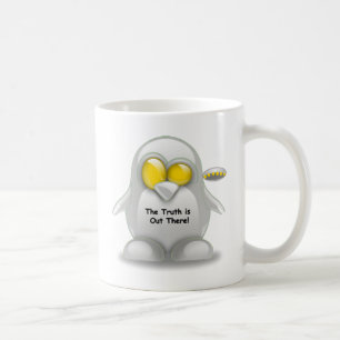 Alien with UFO Tux Coffee Mug