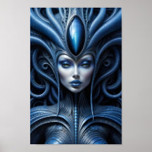 Alien Woman - 005 - Night Vision - Fantasy Art