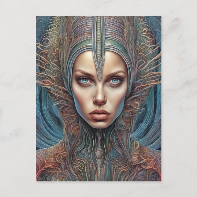 Alien Woman Postcard (Front)