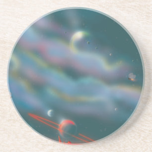 Alien world landscape coaster