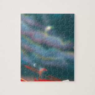 Alien world landscape jigsaw puzzle