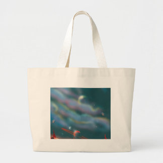 Alien world landscape large tote bag