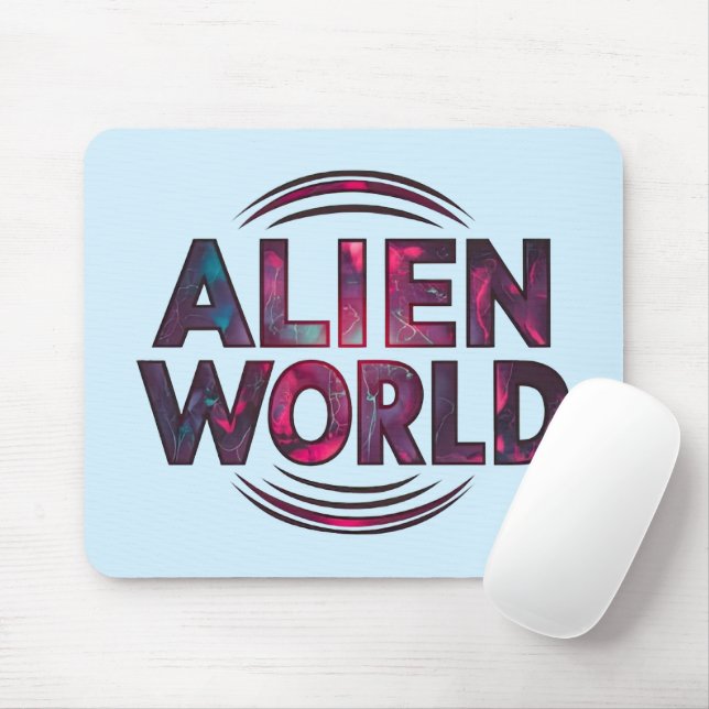 Alien World Mouse Mat (With Mouse)