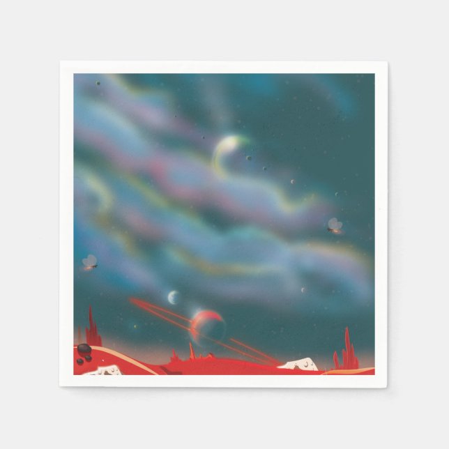 Alien world napkin (Front)