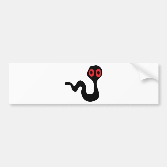 alien worm bumper sticker (Front)